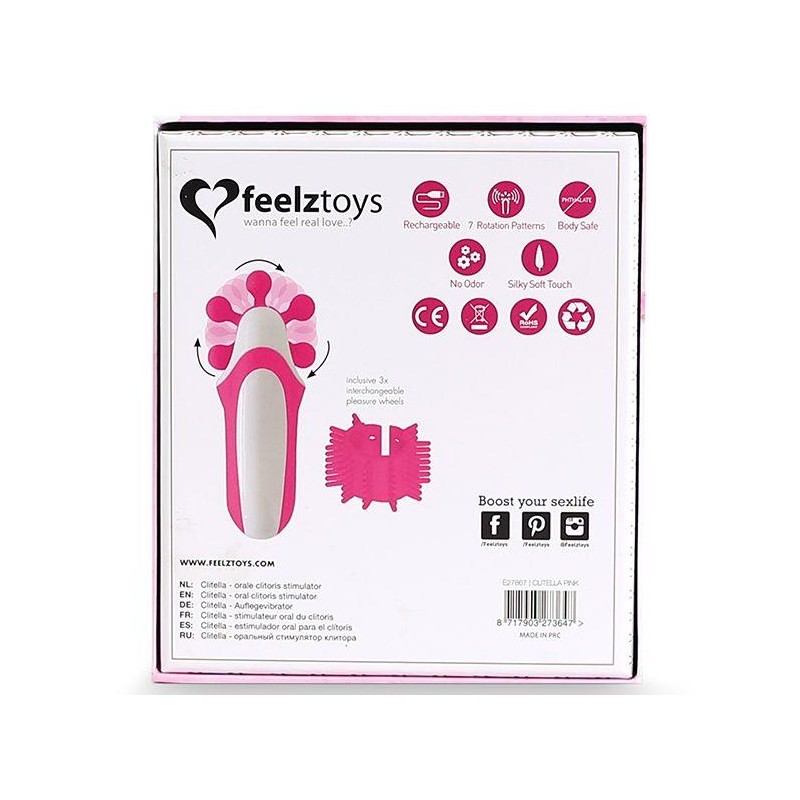 FeelzToys - Clitella Oral Clitoral Stimulator Pink